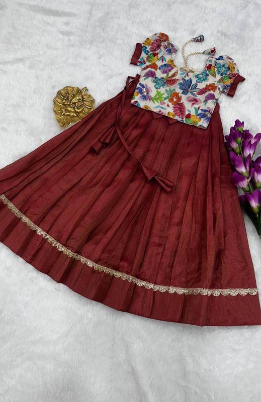 KIDS LEHENGA CHOLI silk Children boutique clothing wholesale